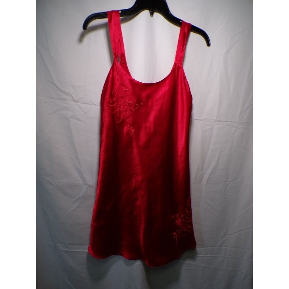 Inner Most Women's Red Satin Slip Dress Small Strappy Slip Dress